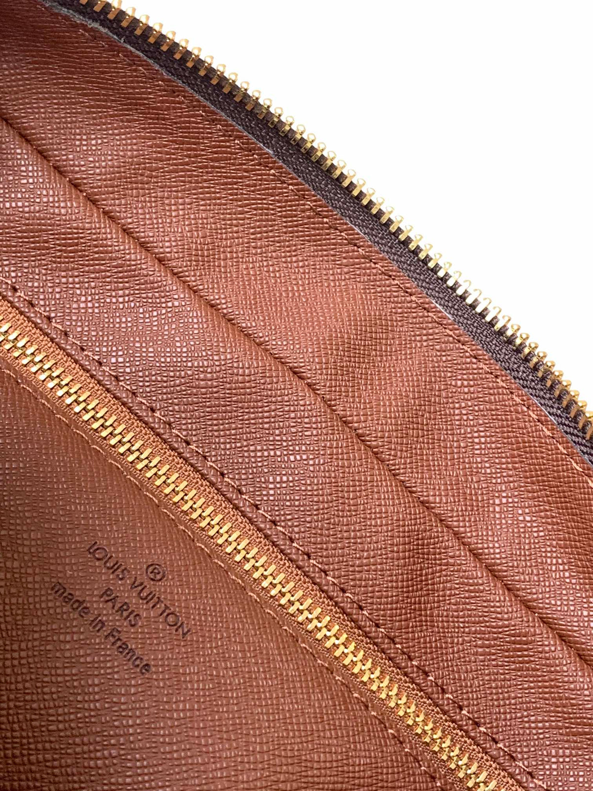 LOUIS VUITTON TROCADERO MEDIUM MESSENGER BAG 27 IN BEIGE AND BROWN MONOGRAM COATED CANVAS