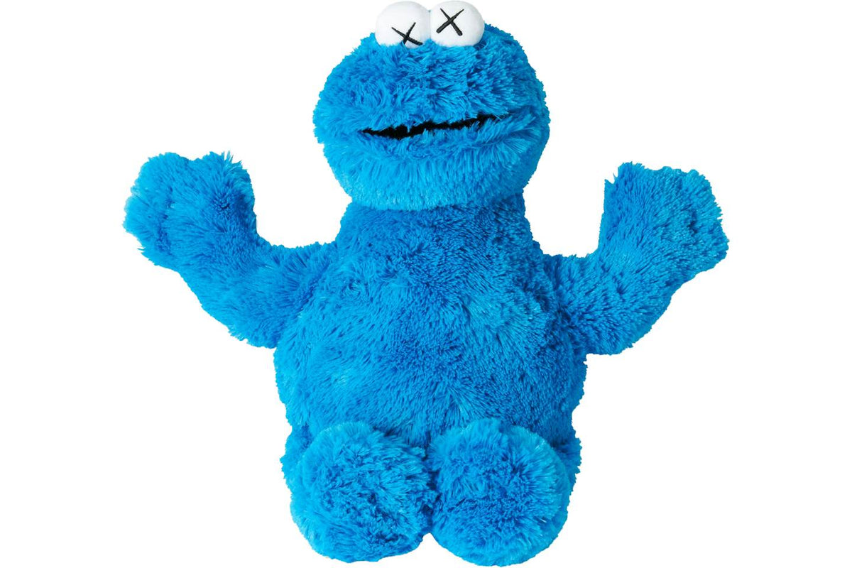 KAWS x Uniqlo x Sesame Street Cookie Monster Plush - Blue