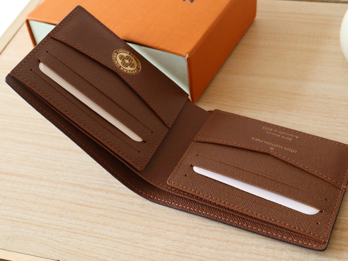 LOUIS VUITTON SLENDER WALLET 11 IN COLORFUL DAMIER EBENE CANVAS