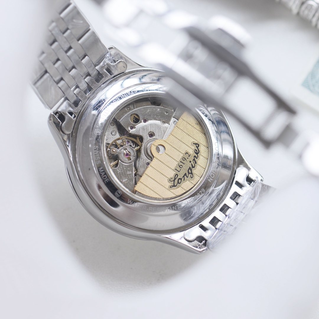 Longines Silver Gold White Dial Bracelet Watch